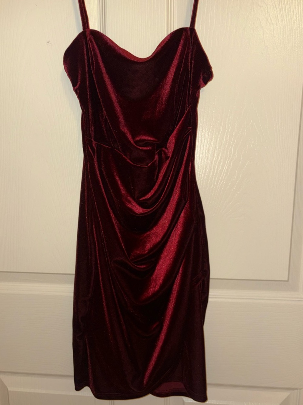 Windsor Burgundy Velvet Mini Dress